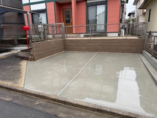 車の出し入れがラクに！敷地を有効活用した駐車場拡張工事