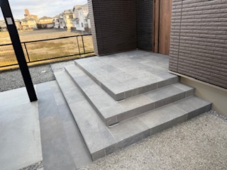 アプローチ洗い出し仕上げ