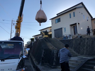 四日市市　外構工事　着工