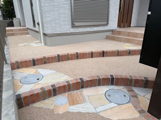 - 三重県四日市の新築外構工事｜おしゃれで使いやすいアプローチ施工事例