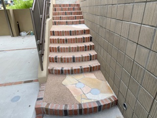 おしゃれな外構階段 施工事例